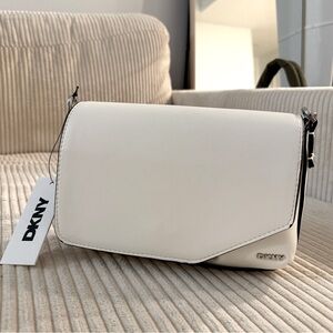 DKNY White Mecca Demi Bag
